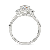 14K WHITE GOLD 1 1/3CT ROUND DIAMOND LADIES RING (CENTER STONE ROUND DIAMOND 1CT)