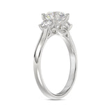 14K WHITE GOLD 1 1/3CT ROUND DIAMOND LADIES RING (CENTER STONE ROUND DIAMOND 1CT)