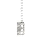 10K WHITE GOLD 1 5/8CT FANCY CUT ALPHABET DIAMOND LADIES PENDANT WITH CHAIN