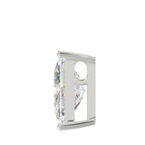 10K WHITE GOLD 1 1/2CT FANCY CUT ALPHABET DIAMOND LADIES PENDANT WITH CHAIN