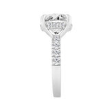14K WHITE GOLD 6.00CT ROUND DIAMOND LADIES RING (CENTER STONE ROUND DIAMOND 5.00CT)
