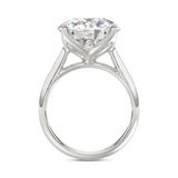 14K WHITE GOLD 8.00CT ROUND DIAMOND LADIES RING