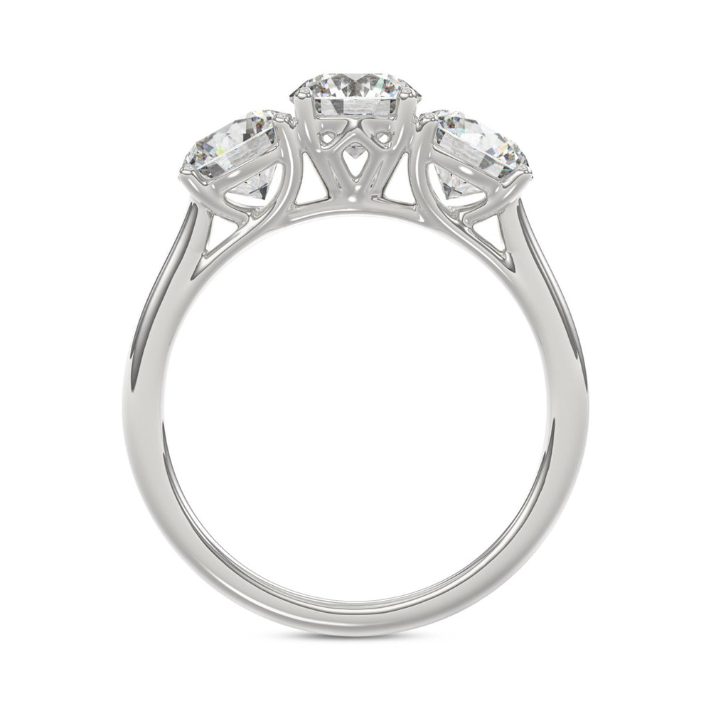 14K WHITE GOLD 2 1/4CT ROUND DIAMOND LADIES RING