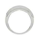 10K WHITE GOLD 2.00CT ROUND DIAMOND MEN'S BAND