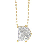 14K YELLOW GOLD 2 1/3CT FANCY CUT ALPHABET DIAMOND LADIES PENDANT WITH CHAIN
