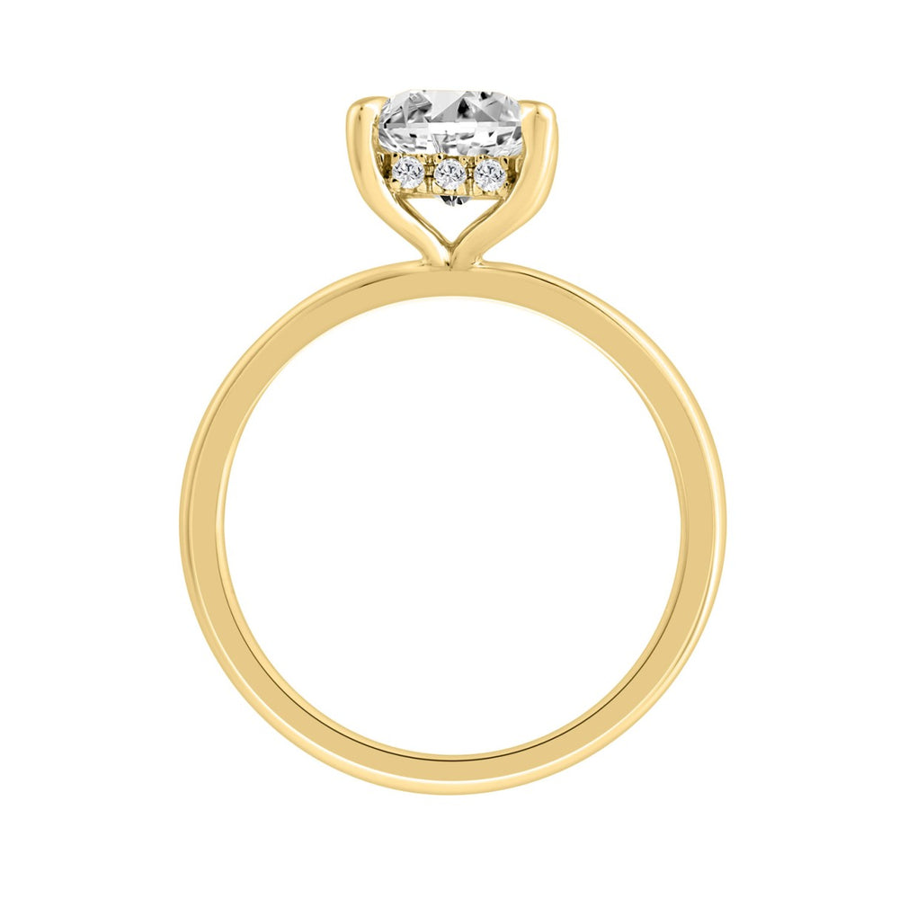 14K YELLOW GOLD 2.00CT ROUND/PRINCESS DIAMOND LADIES RING (CENTER STONE PRINCESS DIAMOND 2.00CT)