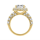 14K YELLOW GOLD 4 1/2CT ROUND DIAMOND LADIES RING (CENTER STONE ROUND DIAMOND 3CT)