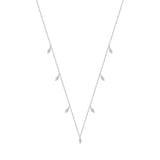 14K WHITE GOLD 1.00CT MARQUISE DIAMOND LADIES NECKLACE