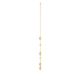 14K YELLOW GOLD 1.00CT ROUND/PEAR DIAMOND LADIES NECKLACE