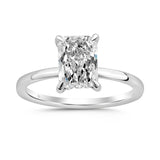 14K WHITE GOLD 2.00CT ROUND/RADIANT DIAMOND LADIES RING (CENTER STONE RADIANT DIAMOND 2CT)