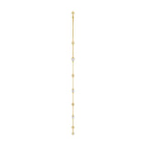 Luxury Round/Pearl Diamond Necklace 10K Yellow Gold 1/3CT Elegant Ladies Jewelry (Color F-G -Clarity VS1/VS2)