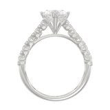 Ladies 14K White Gold Ladies Elegance- Bridal Set  3 1/3CT Round & Marquise Diamonds 3.00CT Marquise Center stone (Color F-G -Clarity VS1/VS2)