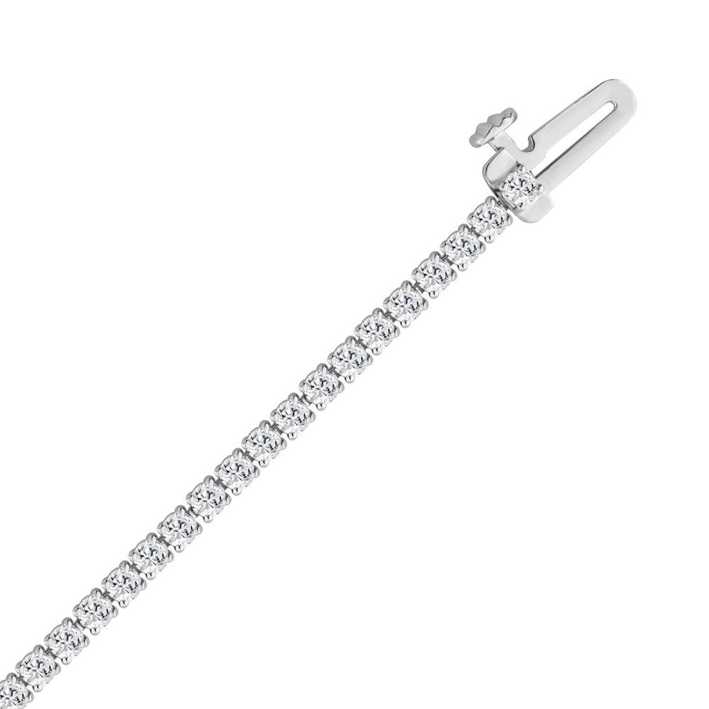 14K WHITE GOLD 2.00CT ROUND DIAMOND LADIES TENNIS BRACELET
