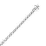 14K WHITE GOLD 5.00CT ROUND DIAMOND LADIES BRACELET