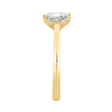 14K YELLOW GOLD 1 1/2CT RADIANT DIAMOND LADIES SOLITAIRE RING