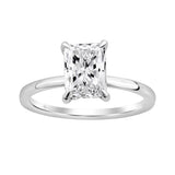 14K WHITE GOLD 2.00CT ROUND/RADIANT DIAMOND LADIES RING (CENTER STONE RADIANT DIAMOND 2CT)