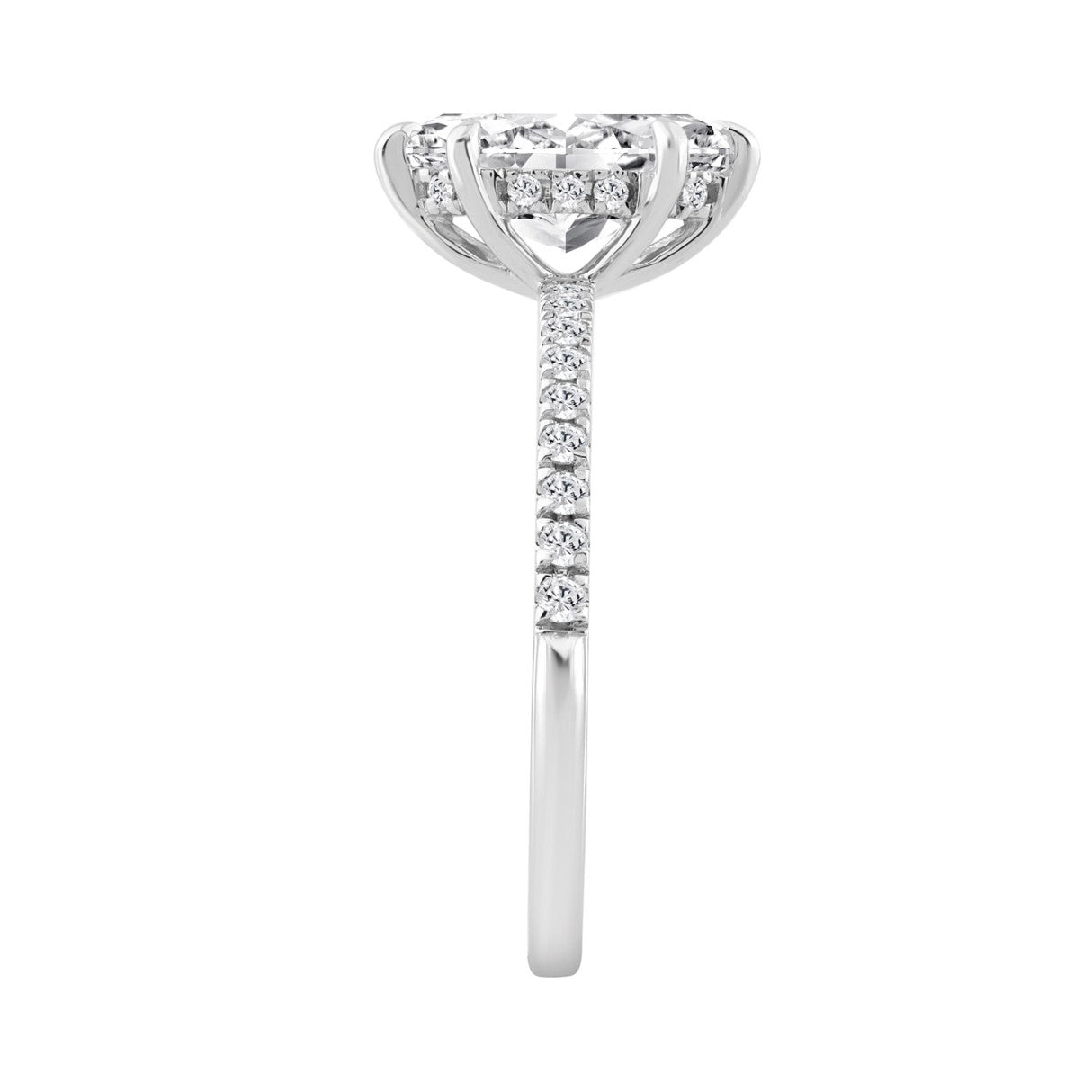14K WHITE GOLD 1 1/4CT MARQUISE DIAMOND LADIES RING (CENTER STONE MARQUISE DIAMOND 1.00CT)
