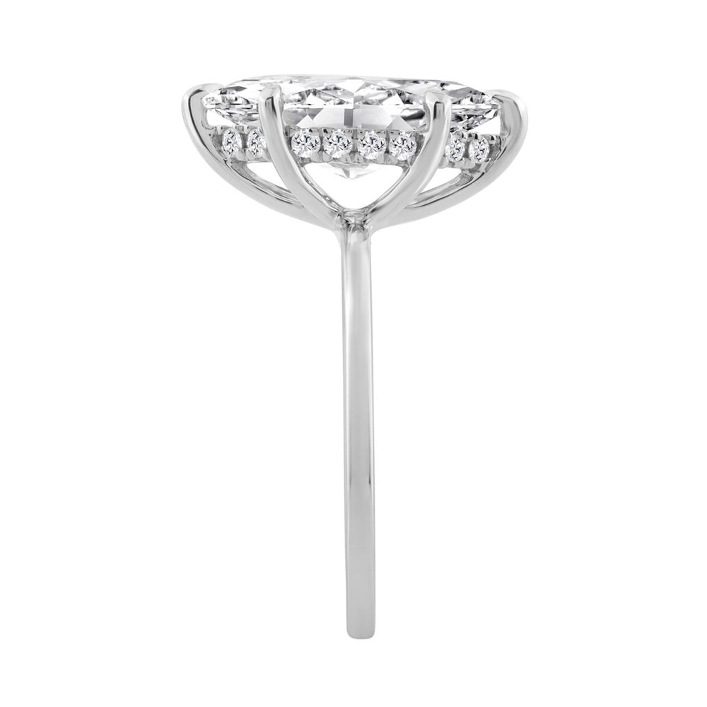 14K WHITE GOLD 3 1/6CT MARQUISE DIAMOND LADIES RING (CENTER STONE MARQUISE DIAMOND 3.00CT)