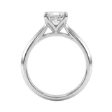 14K WHITE GOLD 2 1/2CT RADIANT DIAMOND LADIES RING 