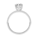 14K WHITE GOLD 2 1/4CT MARQUISE/ROUND DIAMOND LADIES RING (CENTER STONE MARQUISE DIAMOND 2CT)
