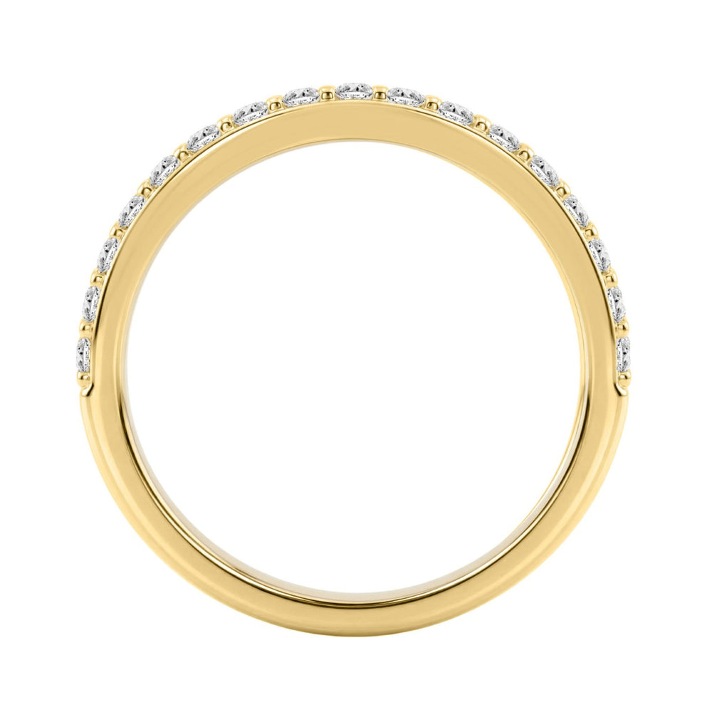 Luxury 18K Yellow Gold 3 1/3Ct Radiant &amp; Round Diamond Bridal Set 3.00Ct Radiant Cut Engagement Ring With Matching Wedding Band (Color F-G -Clarity Vs1/Vs2)