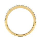 Luxury 18K Yellow Gold 3 1/3Ct Radiant &amp; Round Diamond Bridal Set 3.00Ct Radiant Cut Engagement Ring With Matching Wedding Band (Color F-G -Clarity Vs1/Vs2)