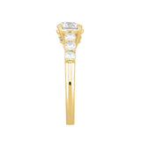 LADIES RING 1 1/2CT ROUND DIAMOND 14K YELLOW GOLD (CENTER STONE ROUND DIAMOND 1CT)