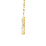 14K YELLOW GOLD 1 1/2CT ROUND DIAMOND LADIES NECKLACES