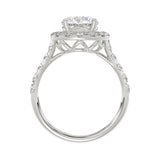 14K WHITE GOLD 3.00CT ROUND DIAMOND LADIES BRIDAL SET (CENTER STONE ROUND DIAMOND 1 1/2CT