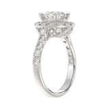 14K WHITE GOLD 3.00CT ROUND DIAMOND LADIES BRIDAL SET (CENTER STONE ROUND DIAMOND 1 1/2CT
