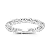 LADIES ETERNITY BAND 2CT ROUND DIAMOND 14K WHITE GOLD