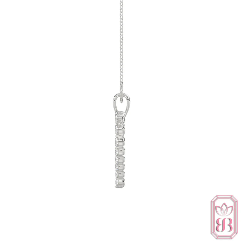 Forever Love Heart Necklace | 0.50 CTW Lab-Created Diamonds | Sterling Silver