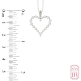 Forever Love Heart Necklace | 0.50 CTW Lab-Created Diamonds | Sterling Silver