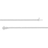 Silver 2.00ct Round Diamond Ladies Bracelet