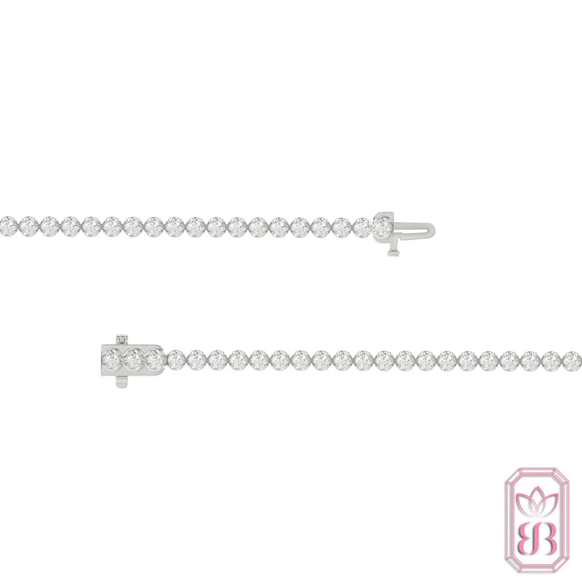 Sparkling Tennis Bracelet for Her | 2.00 CTW Lab-Created Diamonds | Sterling Silver