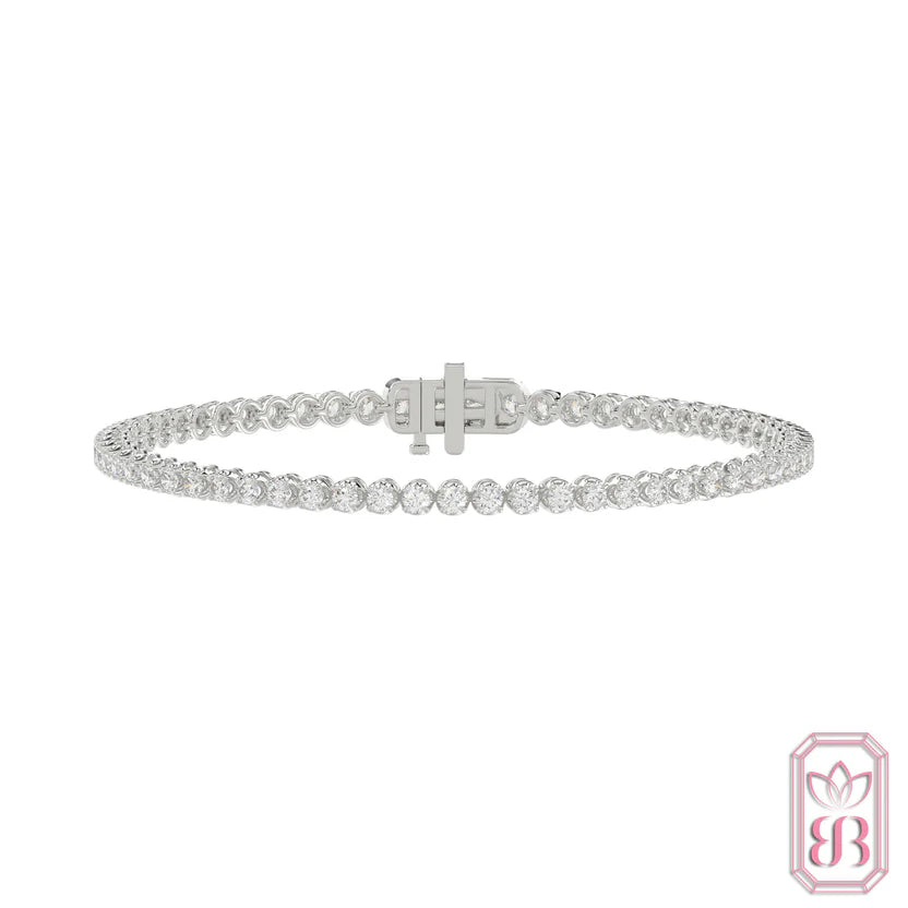 Sparkling Tennis Bracelet for Her | 2.00 CTW Lab-Created Diamonds | Sterling Silver