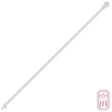 Sparkling Tennis Bracelet for Her | 3.00 CTW Lab-Created Diamonds | Sterling Silver