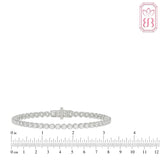 Sparkling Tennis Bracelet for Her | 3.00 CTW Lab-Created Diamonds | Sterling Silver
