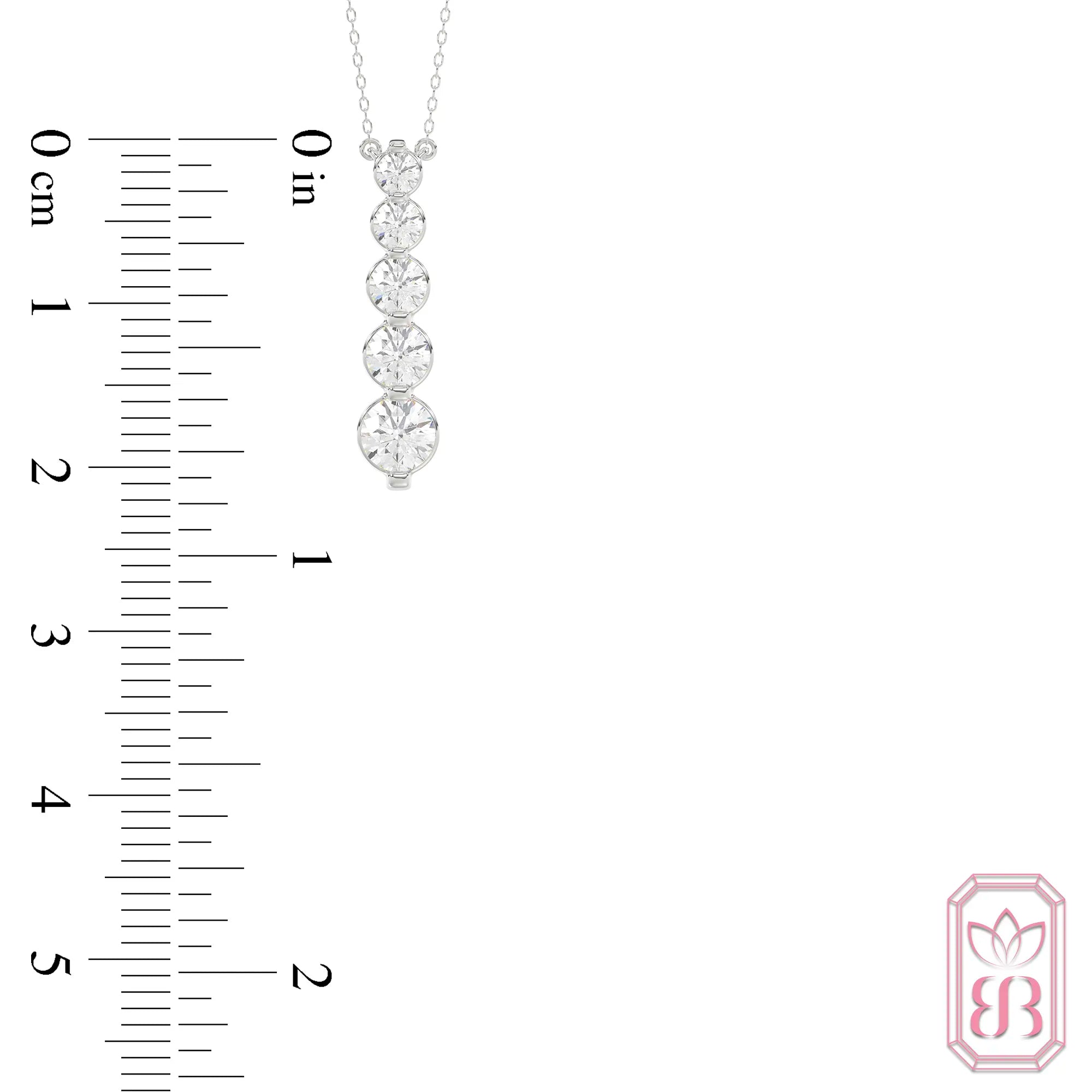 Diamond Drop Necklace | 1.00 CTW Lab-Created Diamonds | Sterling Silver